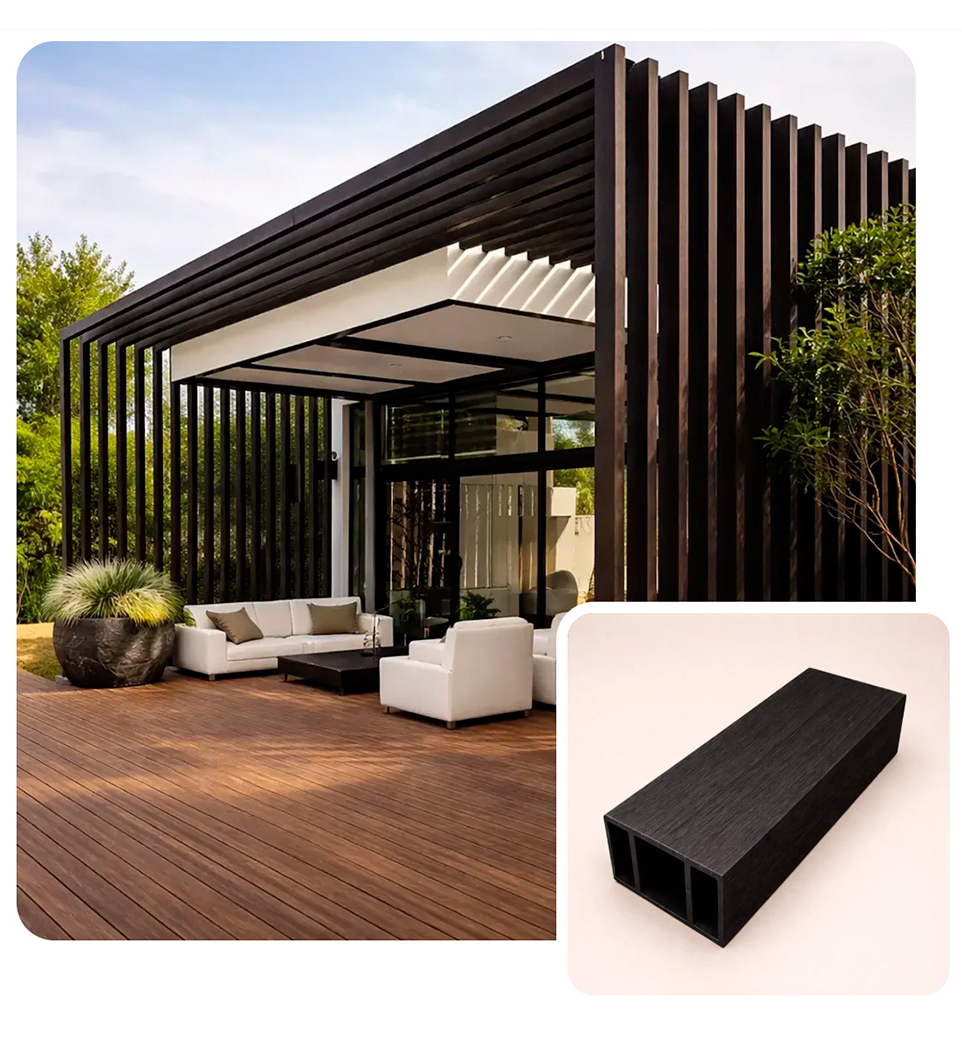 Vigas wpc exteriores Vigas wpc exteriores